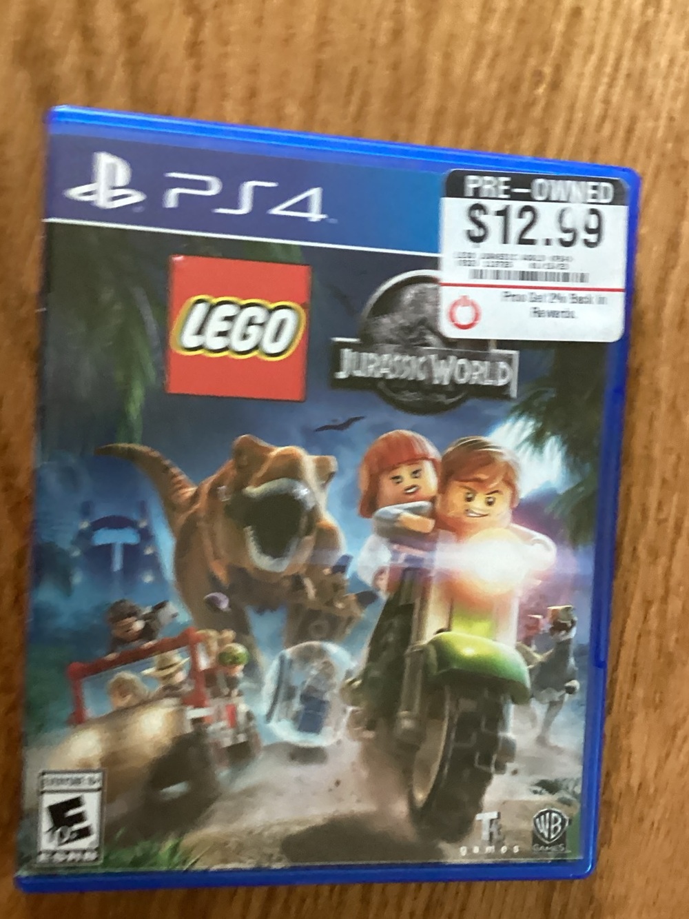LEGO Jurassic World PS4 Video Game - Blue Case with Multicolor Cover